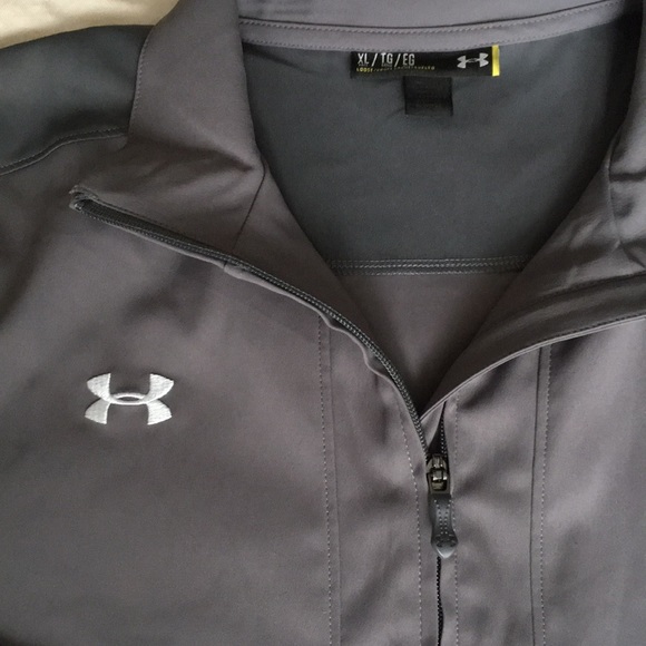 grey under armour jacket